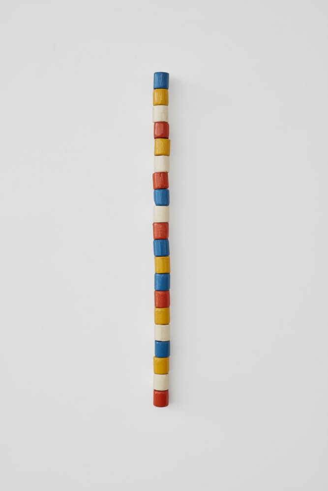 Round bar of wood A 02310040, 1977
Painted wood (20 segments)
32 3/8 x 1 5/8 x 1 5/8 inches (82.2 x 4.1 x 4.1 cm)