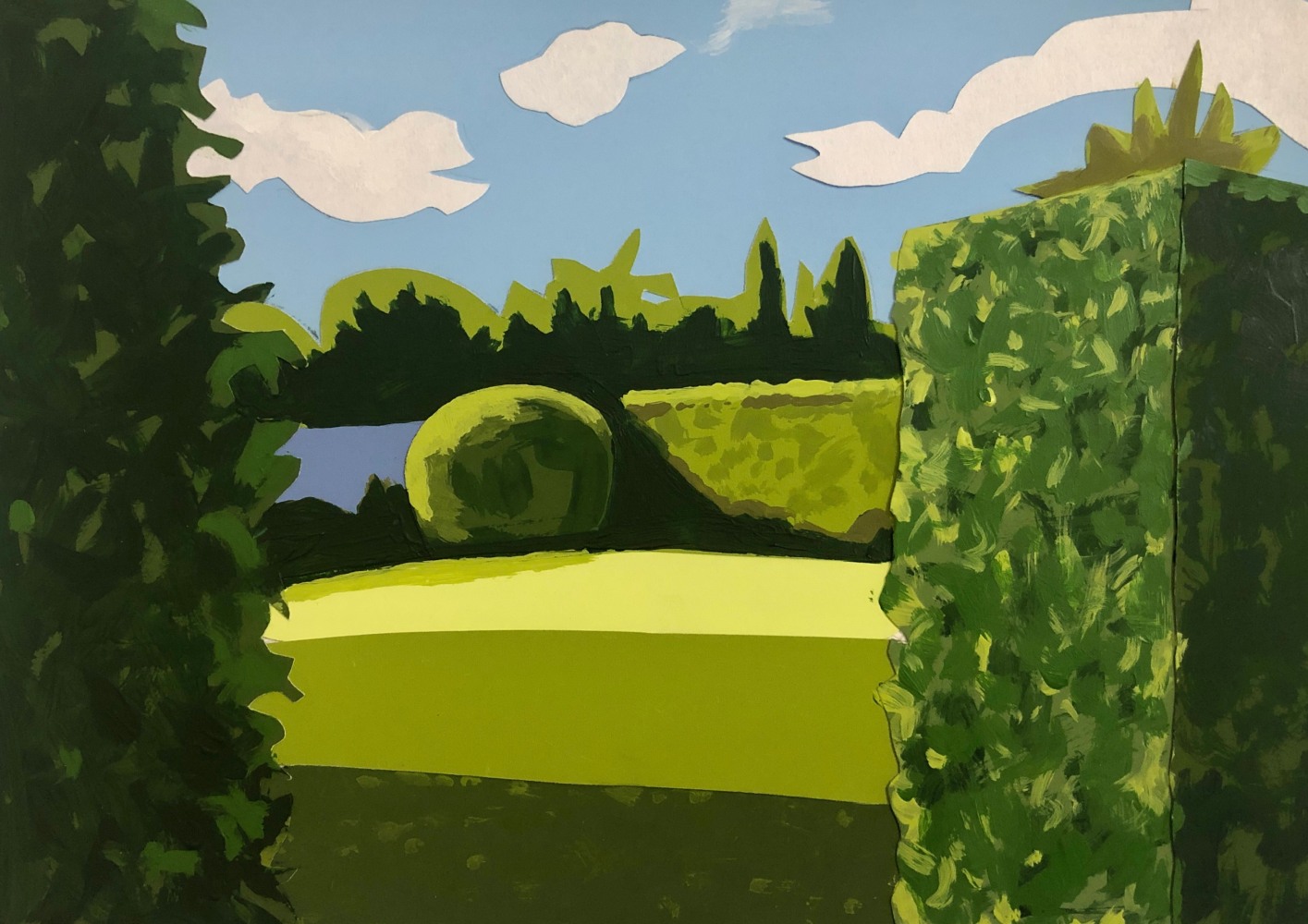 Landscape with Shrubberies, 2023

Color-aid paper and acrylic on Bristol board

5h x 7w in