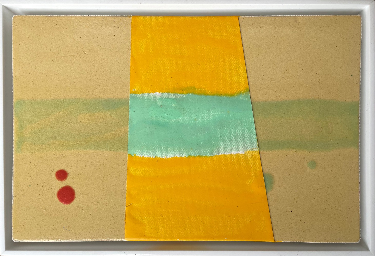 Frank.Olt.Untitled.Encaustic.on.Canvas.with.Ceramic.yellow.and.aqua