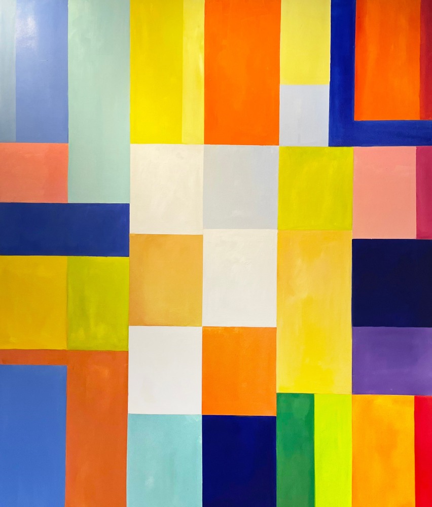 Big Colorful Rectangles

Oil on Canvas

84h x 72w in