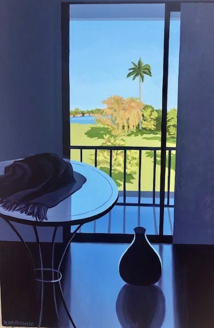 Nina Davidowitz

Balcony View, 36&amp;quot; x 24&amp;quot;, Acrylic on Canvas, 2022
