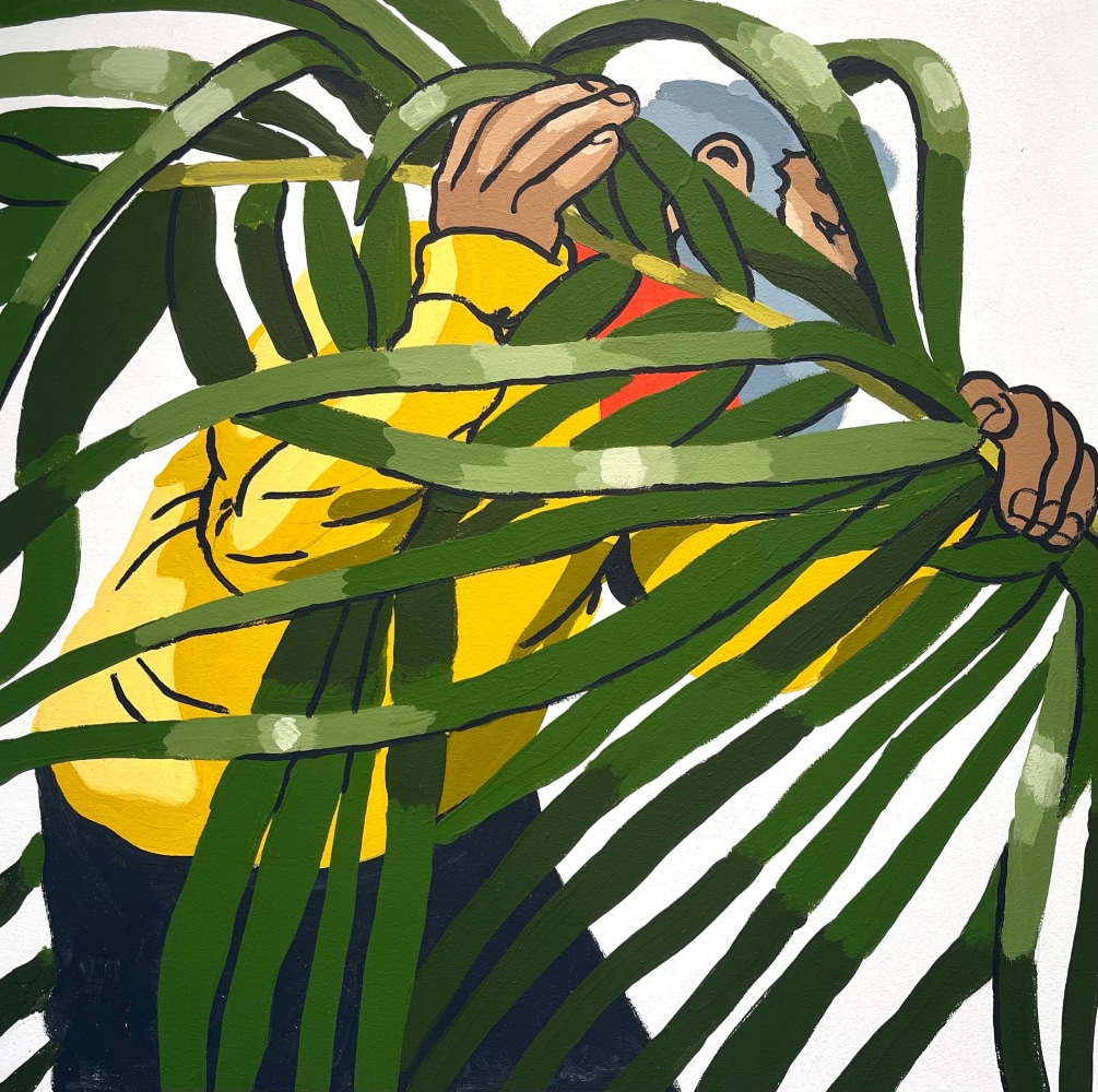 Massimo Mongiardo

Hilario with the Palm 1, 36&amp;rdquo;x 36&amp;rdquo;, Acrylic on Canvas, 2021