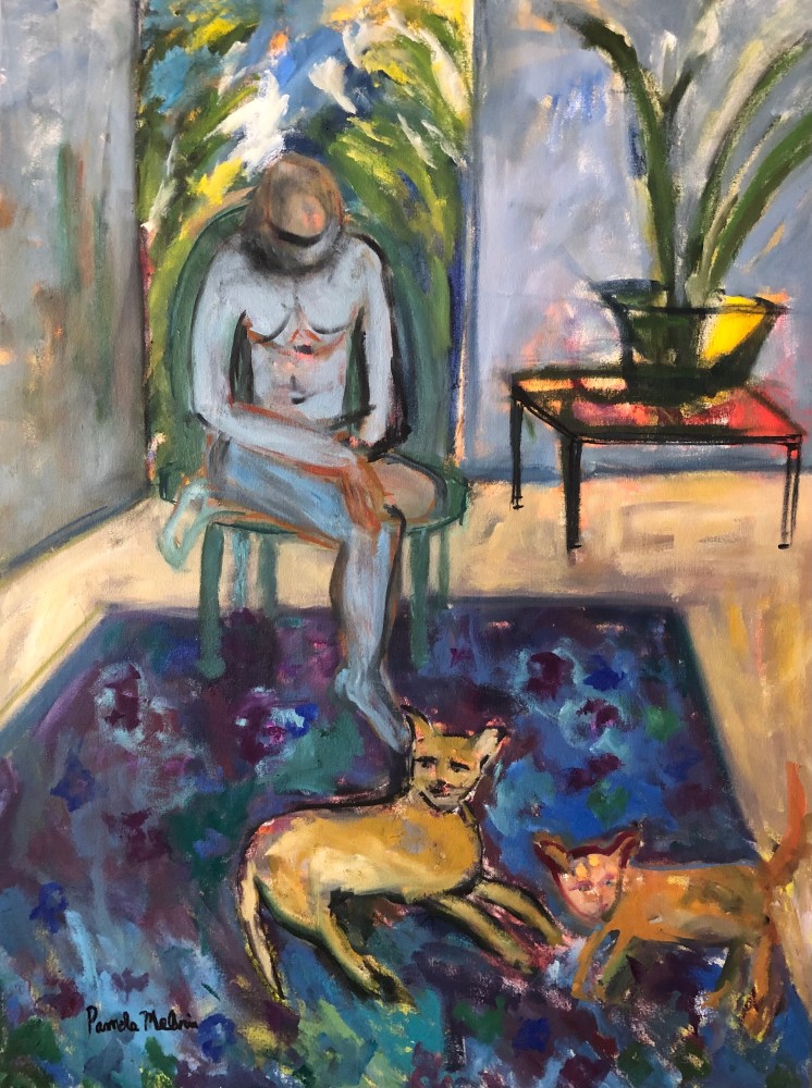 Pamela Melvin
            
    
        Shades of Blue, 2021    
    Oil on Canvas                                    48h x 36w in
                    
                            PM1-027