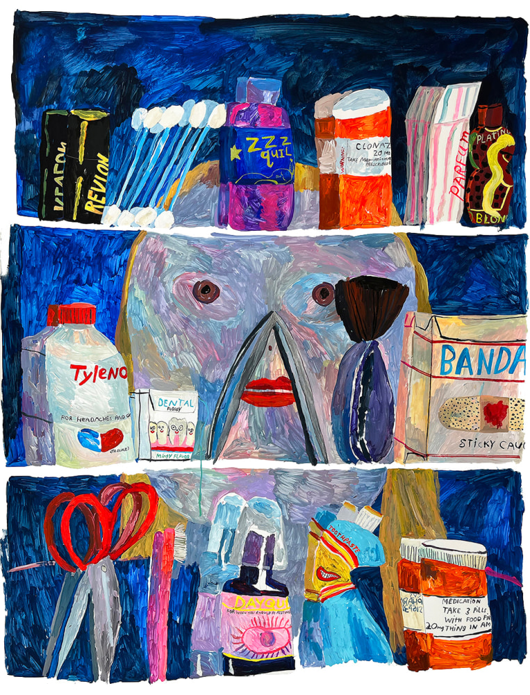 Medicine Cabinet, 2022

Gouache on paper

66h x 42w in

SOLD
