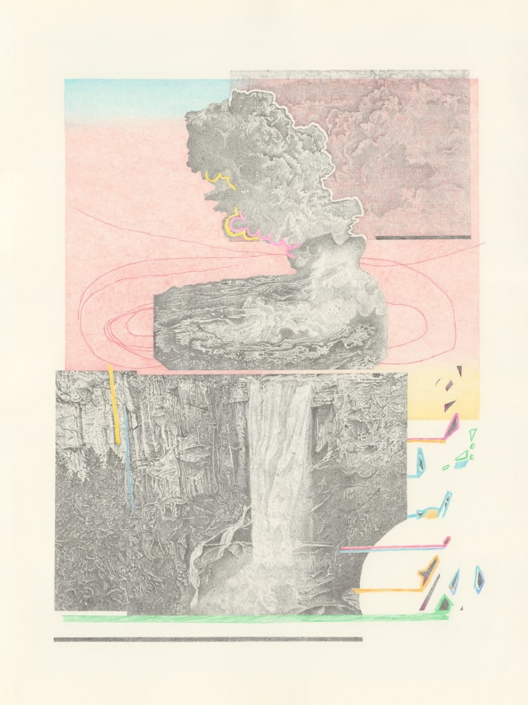 Split Falls, 2023

Ink and colored pencil on paper

30h x 22w in