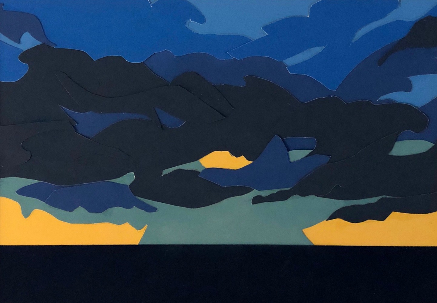 Ocean Sunrise #7, 2023

Color-aid paper on Bristol board

5h x 7w in