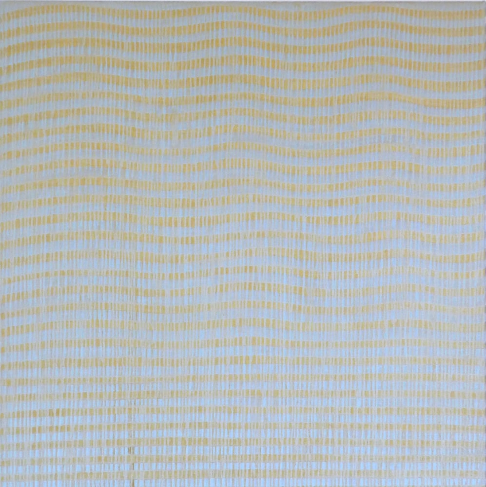 Sabine Friesicke, Time Waves 2, 2019  Acrylic on linen, 47.24h x 47.24w x 1.97d in ALT