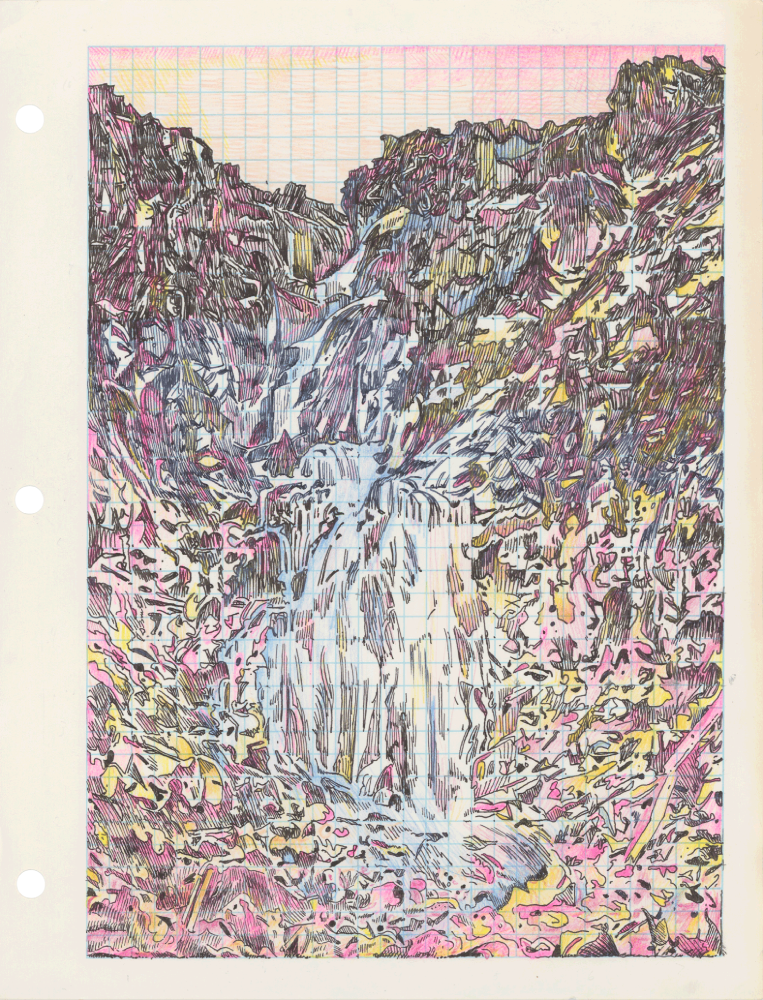 Waterfall I, 2024

Ink and colored pencil on paper

11h x 8.50w in