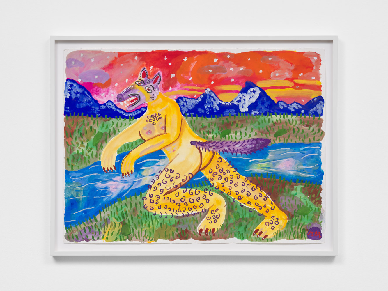 Coyote, 2023
gouache on paper
image: 22 1/2 &amp;times; 29 3/4 in. / 57.1 &amp;times; 75.6 cm
framed: 26 1/2 &amp;times; 33 3/4 in. / 67.3 &amp;times; 85.7 cm