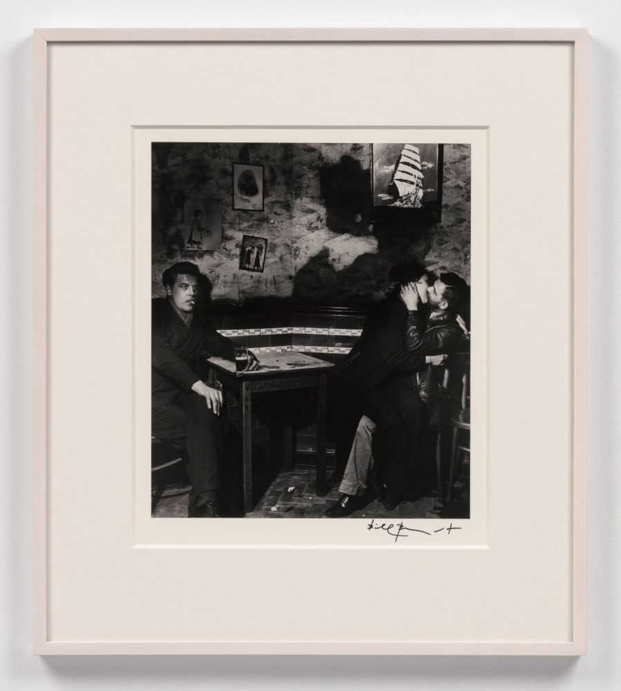 Bill Brandt

In the Public Bar at Charlie Brown&amp;#39;s, Limehouse, c. 1942

gelatin silver print mounted on board

image: 13 1/2 x 11 3/8 in. / 34.3 x 28.9 cm

mount: 20 x 16 in. / 50.8 x 40.6 cm