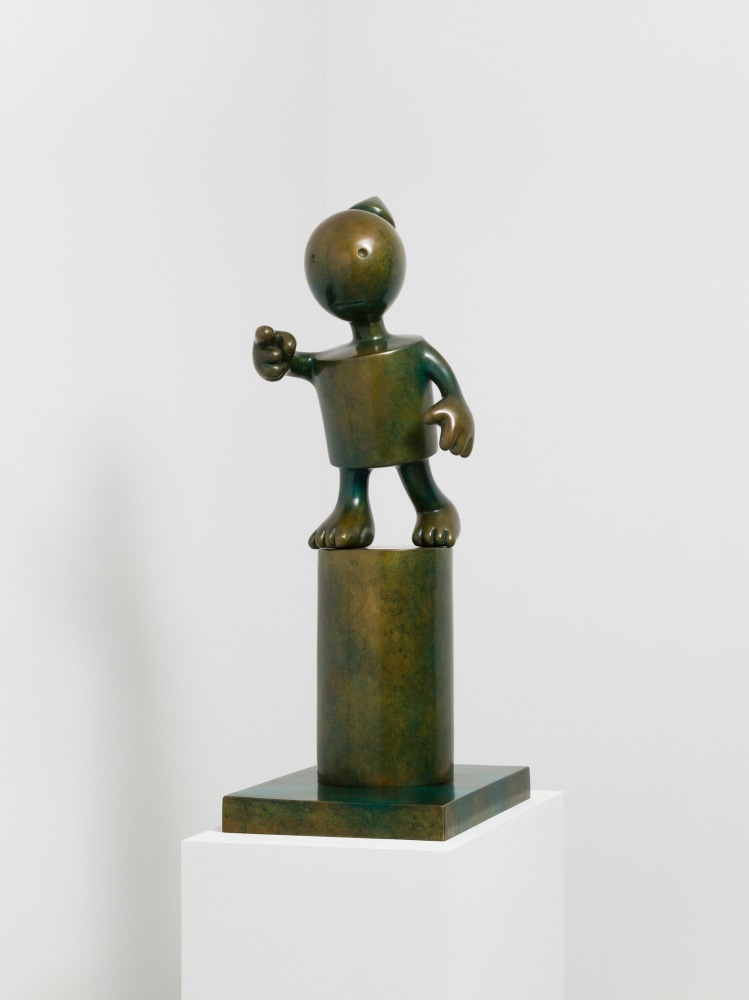 Tom Otterness&amp;nbsp;

New Direction, 2002
bronze, edition of 6
22 1/2 x&amp;nbsp;13 x&amp;nbsp;17 in. / 57.1 x&amp;nbsp;33 x&amp;nbsp;43.2 cm