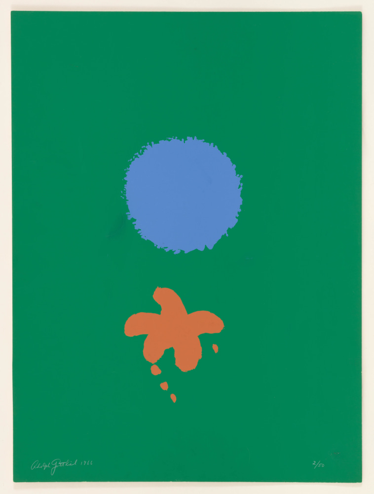 Green Ground Blue Disc, 1966

screenprint, edition of 5

24 x 18 in. / 61 x 45.7 cm