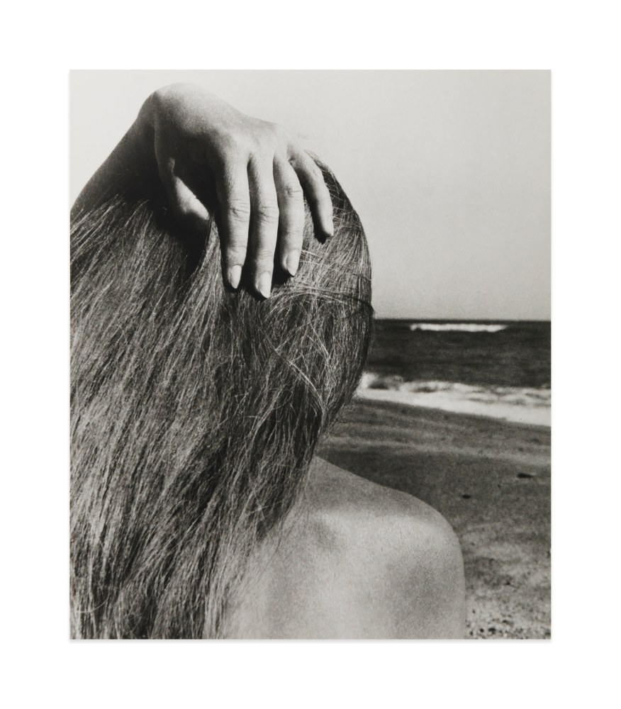 Nude, Taxo d&amp;#39;Aval, France, 1957

gelatin silver print mounted on museum board

image: 13 1/4 x 11 1/4 in. / 33.7 x 28.6 cm

sheet: 13 1/4 x 11 1/4 in. / 33.7 x 28.6 cm

mount: 20 x 16 in. / 50.8 x 40.6 cm

recto: signed, lower right