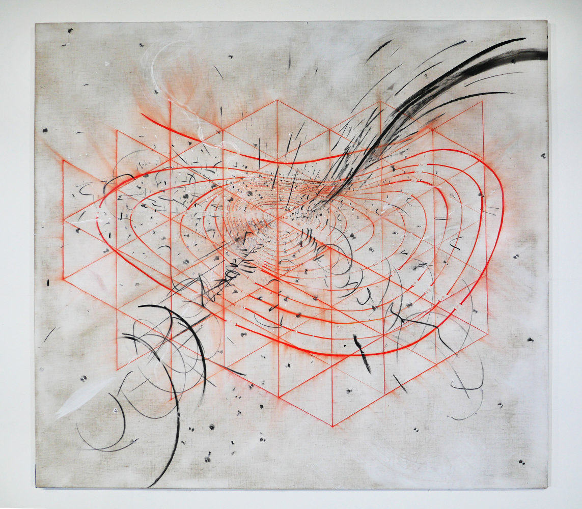 Isorithm 22-3, 2022

acrylic, ink, oil and dry pigment on linen&amp;nbsp;

55 x 52 in. / 139.7 x 132.1 cm