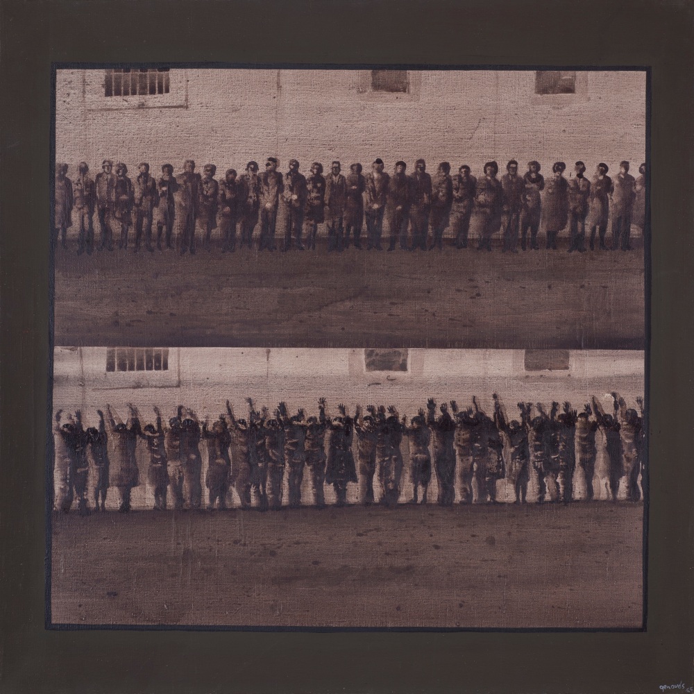 La fila, 1965
oil on canvas
32 x 32 in. / 82 x 82 cm
