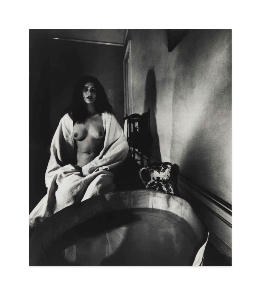 Nude, The Haunted Bathroom, Campden Hill, London, 1948

gelatin silver print mounted on museum board

image: 13 1/4 x 11 3/8 in. / 33.7 x 28.9 cm

sheet: 13 1/4 x 11 3/8 in. / 33.7 x 28.9 cm

mount: 20 x 16 in. / 50.8 x 40.6 cm

recto: signed, lower right
