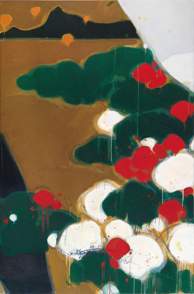 Mond/Schnee/Blumen, 1975

oil on canvas

78 x 52 in. / 198 x 132 cm