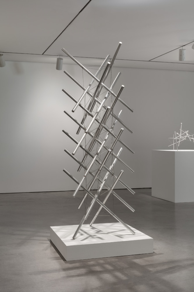 Kenneth Snelson

3-Way Core Tower, 1974-1997

stainless steel, unique

88 1/4 x 35 1/2 x 33 1/2 in.

224.2 x 90.2 x 85.1