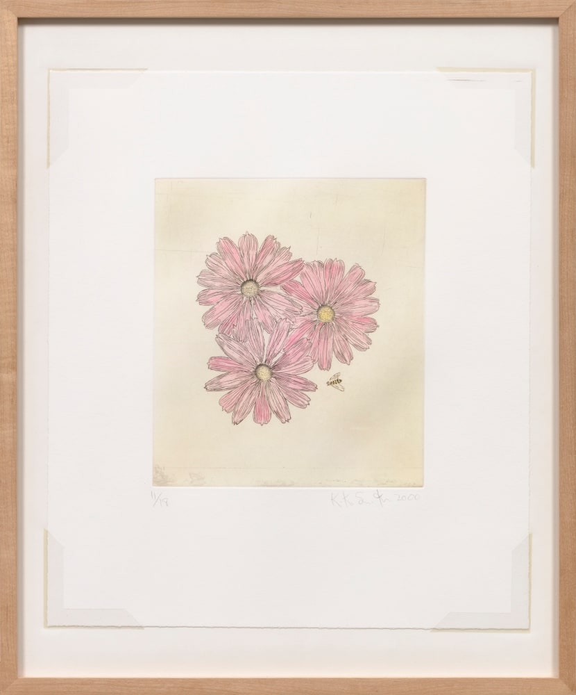 Kiki Smith
Flower and Bee (F), 2000
etching, edition of 18
image: 9 x 8 in. / 22.9 x 20.3 cm
sheet: 16 x 14 in. / 40.6 x 35.6 cm