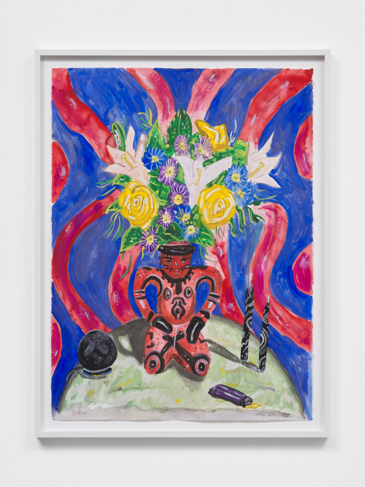 Marcel&amp;nbsp;Alcal&amp;aacute;

Alexa Bouquet, 2023
gouache on paper
image: 29 3/4 &amp;times; 22 1/2 in. / 75.6 &amp;times; 57.1 cm

framed: 32 3/4 &amp;times; 25 1/4 in. / 83.2 &amp;times; 64.1 cm&amp;nbsp;