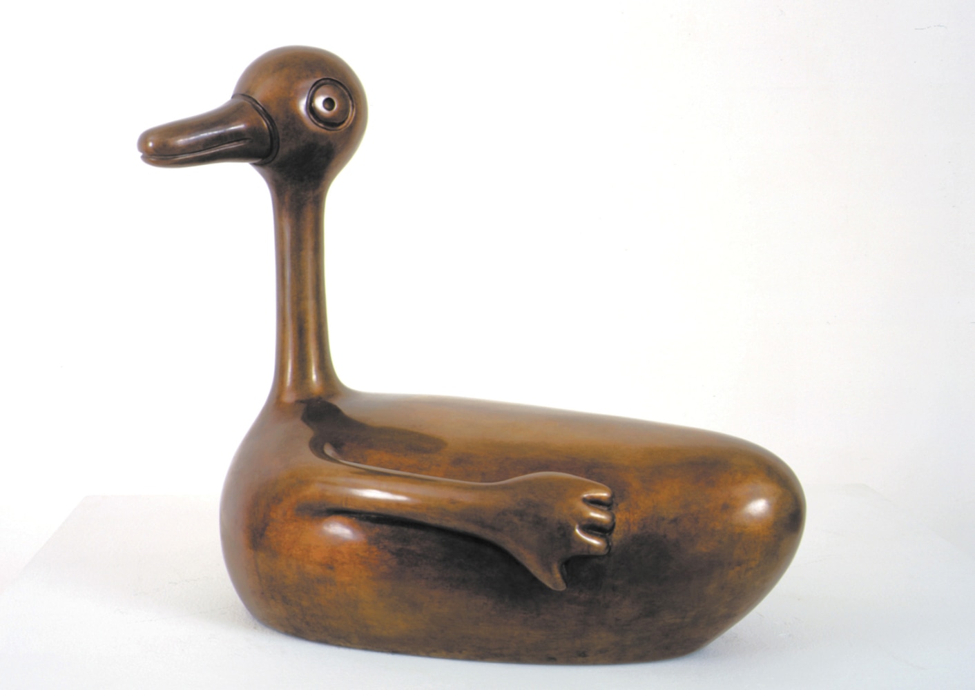Tom Otterness
Duck, 2003
bronze, edition of 6
17 1/2 x 19 x 11 in. / 44.5 x 48.3 x 27.9 cm
