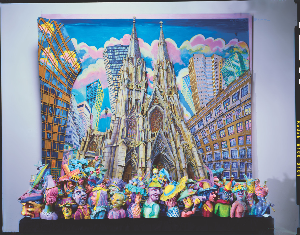 Easter Parade, 1994
acrylic on a mixed media construction
80 x 87 x 34 in. / 203.2 x 221 x 86.4&amp;nbsp;cm&amp;nbsp;