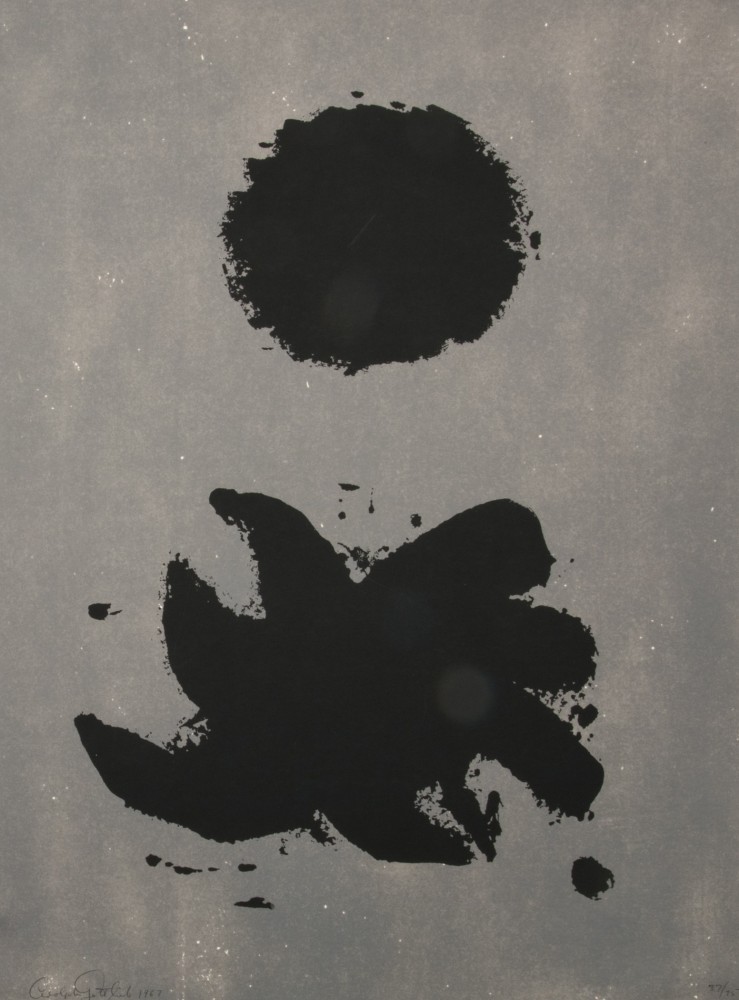 Black and Grey, 1967

color silkscreen, edition of 75

24 x 18 in. / 61 x 45.7 cm