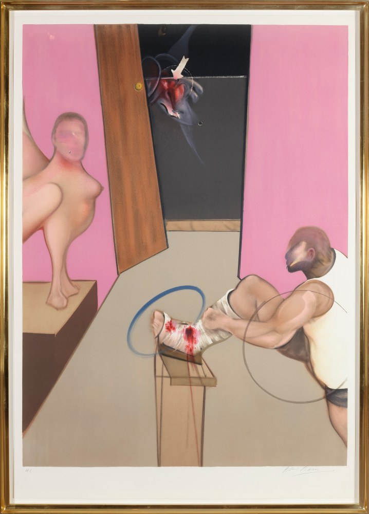 Francis Bacon
Oedipus and the Sphinx after Ingres 1983, 1984

lithograph, ed. of 150 + HC

50 3/8 x 35 3/8 in. / 128 x 89.9 cm