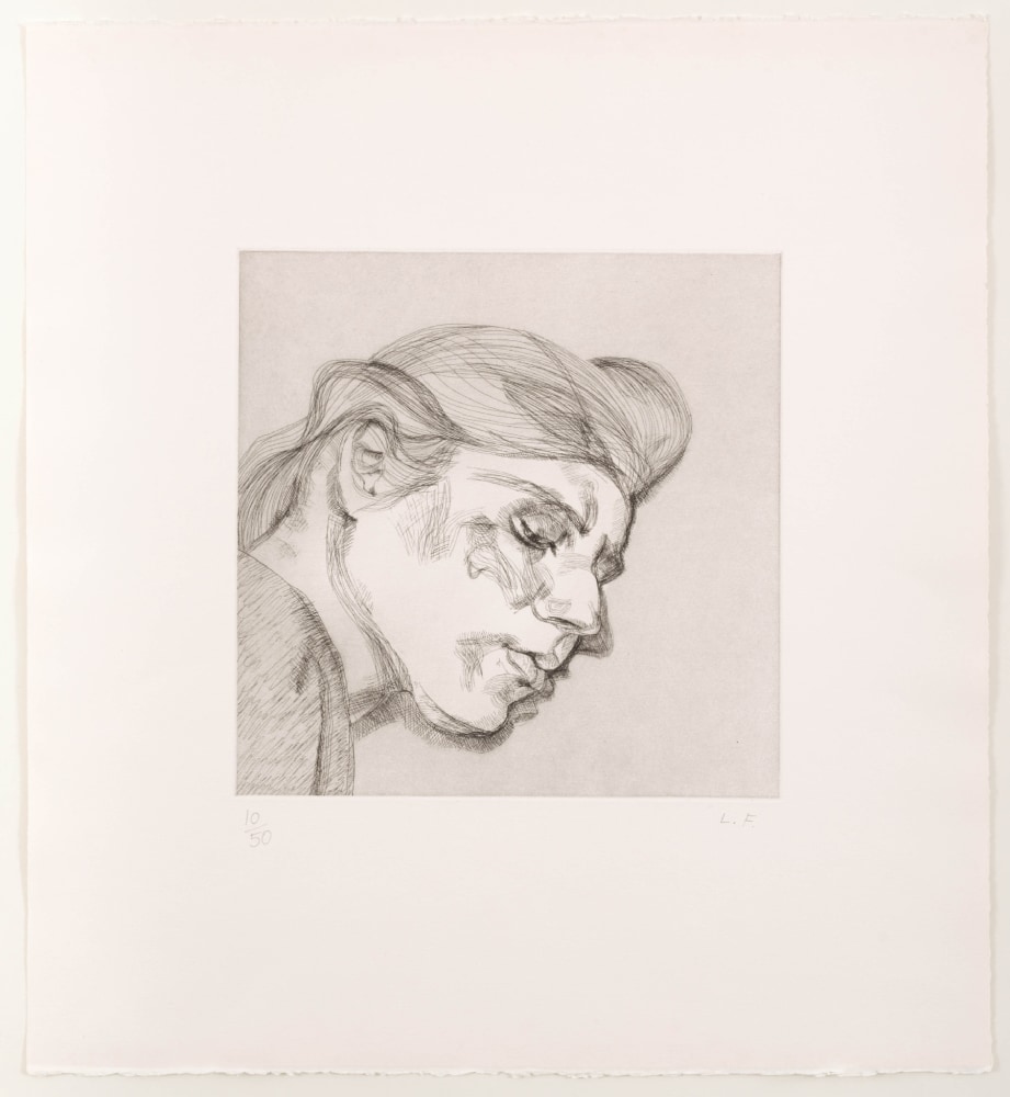 Lucian Freud

Ib, 1984

etching on Somerset satin white paper, ed. of 50

22 1/2 x 20 1/2 in. / 57.2 x 52.1 cm