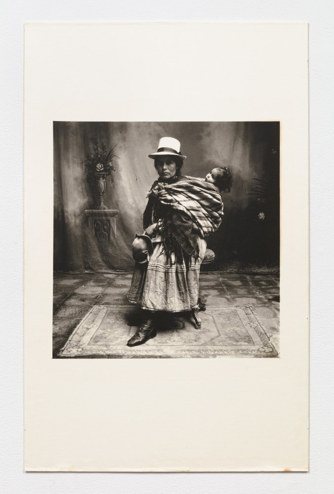 Irving Penn
Cuzco Woman with High Shoes, 1948

Rives paper on aluminum, platinum-palladium, edition of 20

22 1/2 x 14 1/8 in. / 57.1 x 35.9 cm