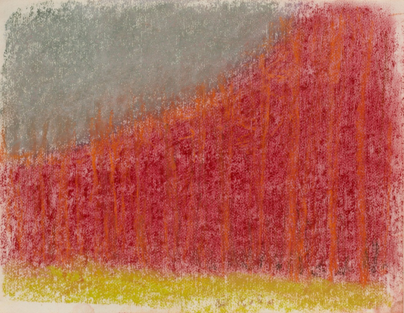 Wolf Kahn

Following the Ridge Line, 2016

Pastel on paper

9h x 11 1/2w in

&amp;nbsp;