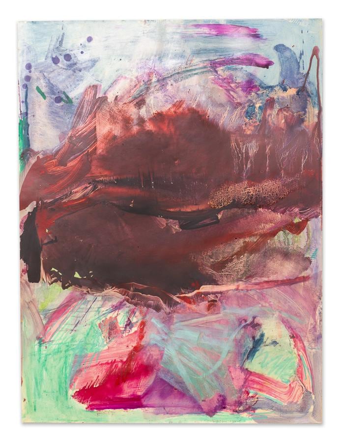 Emily Mason

Blood Stone, 1985

Oil on paper

40h x 30w in

EM057