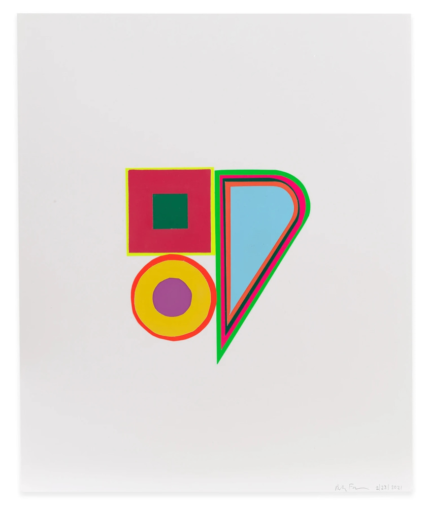 Beverly Fishman

Untitled, 2021

vinyl and paper collage on smooth acid free Bristol paper

17h x 14w in

Framed: 19 1/8h x 16w x 2d in

&amp;nbsp;
