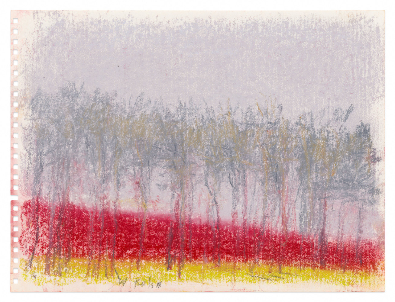 Wolf Kahn

Dark Red Horizon, 2016

Pastel on paper

9h x 11 1/2w in

WK052