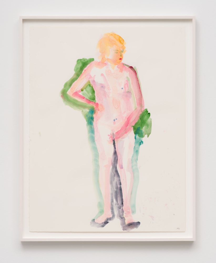 Jennifer Bartlett In the Garden Drawing #149, 1980 watercolor on paper paper: 26 x 19 1/2 in. (66 x 49.5 cm) frame: 28 1/2 x 22 1/8 x 1 1/4 in. (72.4 x 56.2 x 3.2 cm)