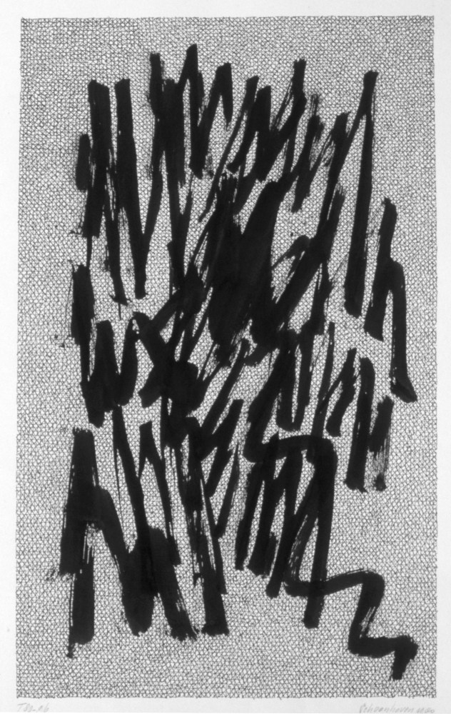 Jan J. Schoonhoven T 80-96, 1980 ink on paper 19 3/4 x 12 7/8 in. (49.37 x 12.87 cm) framed: 24 5/8 x 18 1/2 in. (62.5 x 47 cm)