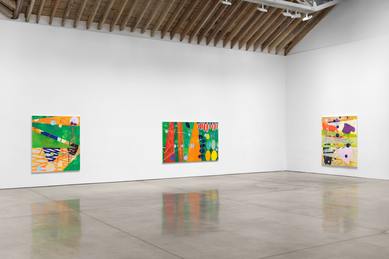 Installation view, Cynthia Hawkins: Maps Necessary for a Walk in 4D,  Paula Cooper Gallery, New York, March 27 – May 3, 2025. © Cynthia Hawkins. Courtesy of the artist, Paula Cooper Gallery, New York, and STARS, Los Angeles Photo: Steven Probert