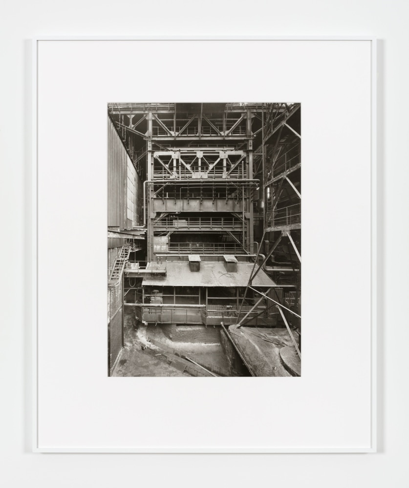 Bernd & Hilla Becher PARTIAL VIEW OF BLAST FURNACE, Unterwellenborn, Thuringen, Germany, 1991 gelatin silver print image: 23 1/2 x 16 3/4 in. (59.7 x 42.5 cm) frame: 36 x 29 1/2 in. (91.4 x 74.9 cm) Edition 3 of 5