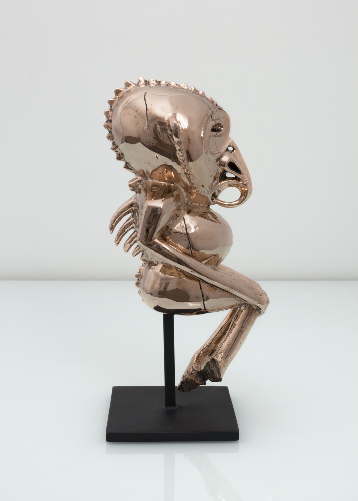 Papua New Guinea Figure, (detail), 2014 cast bronze 16 1/4 x 6 x 8 1/2 in. (41.3 x 15.2 x 21.6 cm) Edition of 12