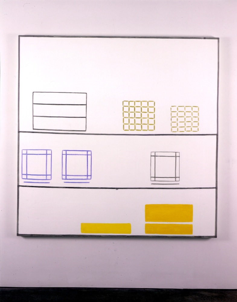 Dan Walsh "Counter" 1998 Acrylic on canvas 60" x 60"