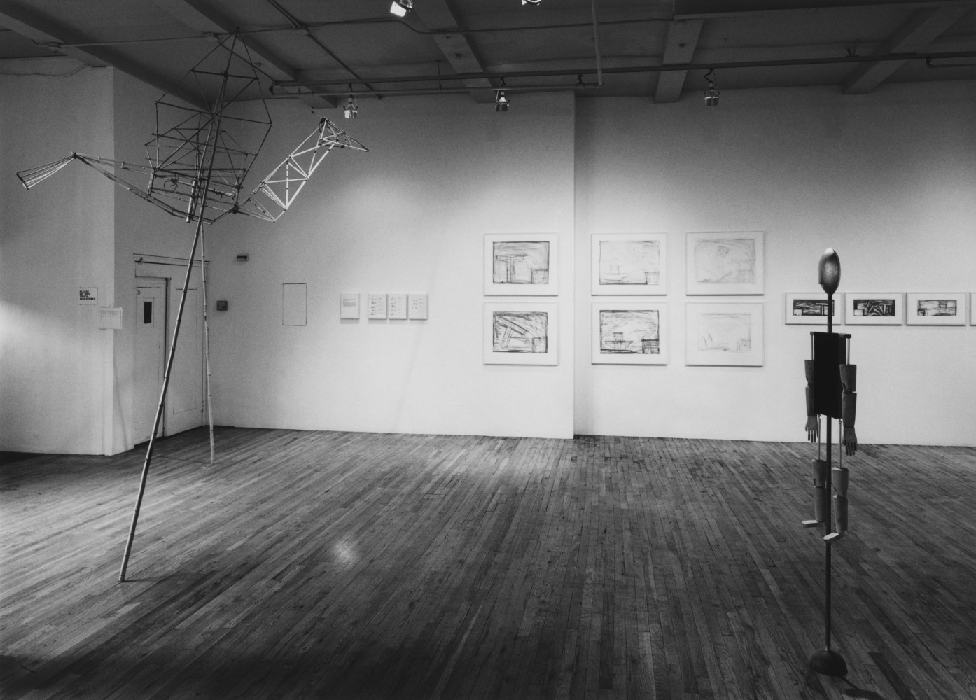 Installation view, Robert Wilson, Paula Cooper Gallery, 155 Wooster Street, January 21 - February 14, 1987. © Robert Wilson. Courtesy Paula Cooper Gallery, New York. Photo: D. James Dee.