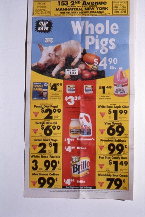 Robert Gober &quot;Untitled&quot; 1993-94 Photolithography on French Dur-O-Tone paper 22 3/8&quot; x 12&quot;