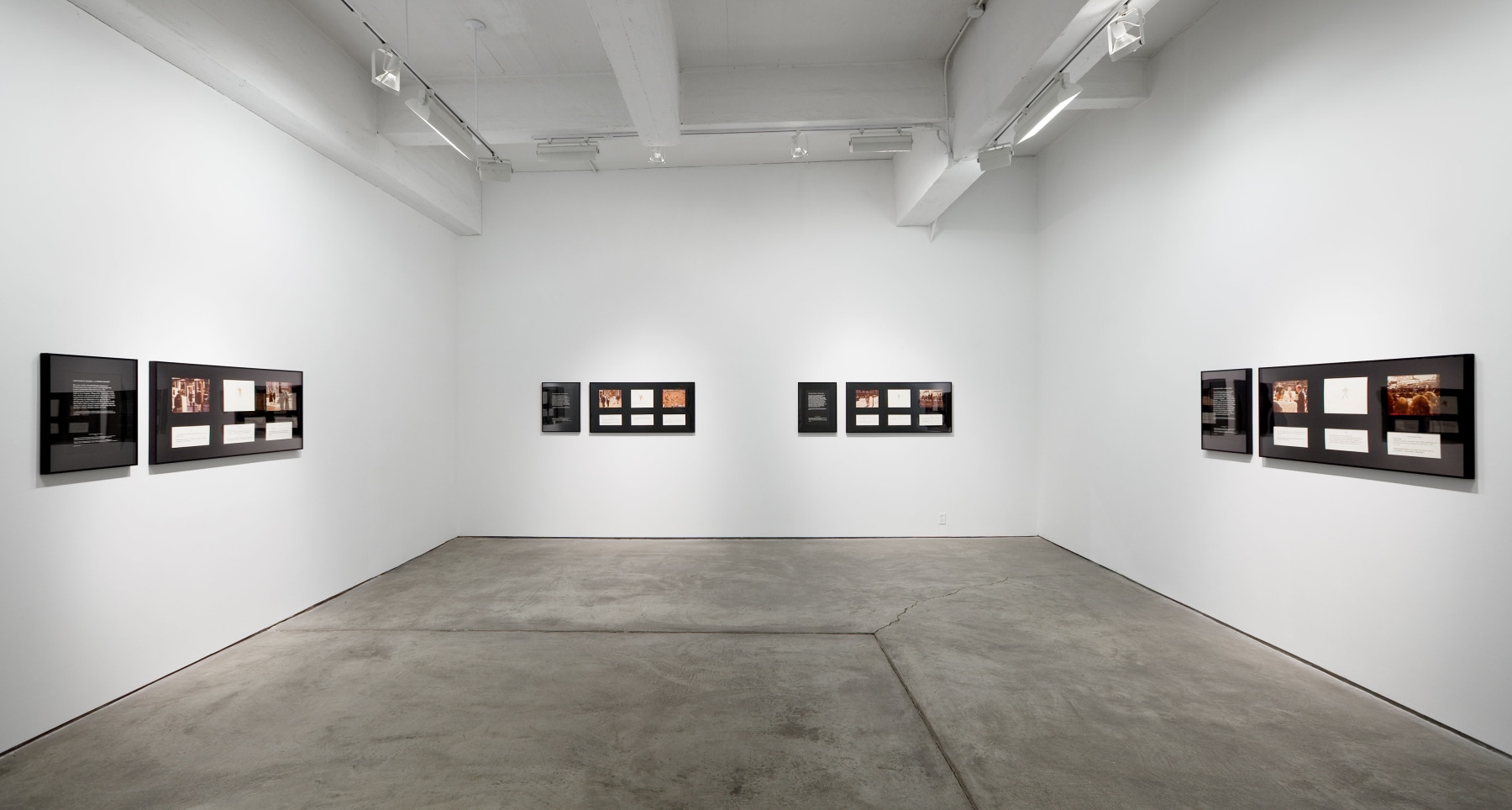 Installation view, Douglas Huebler, Crocodile Tears, March 3 – April 28, 2012