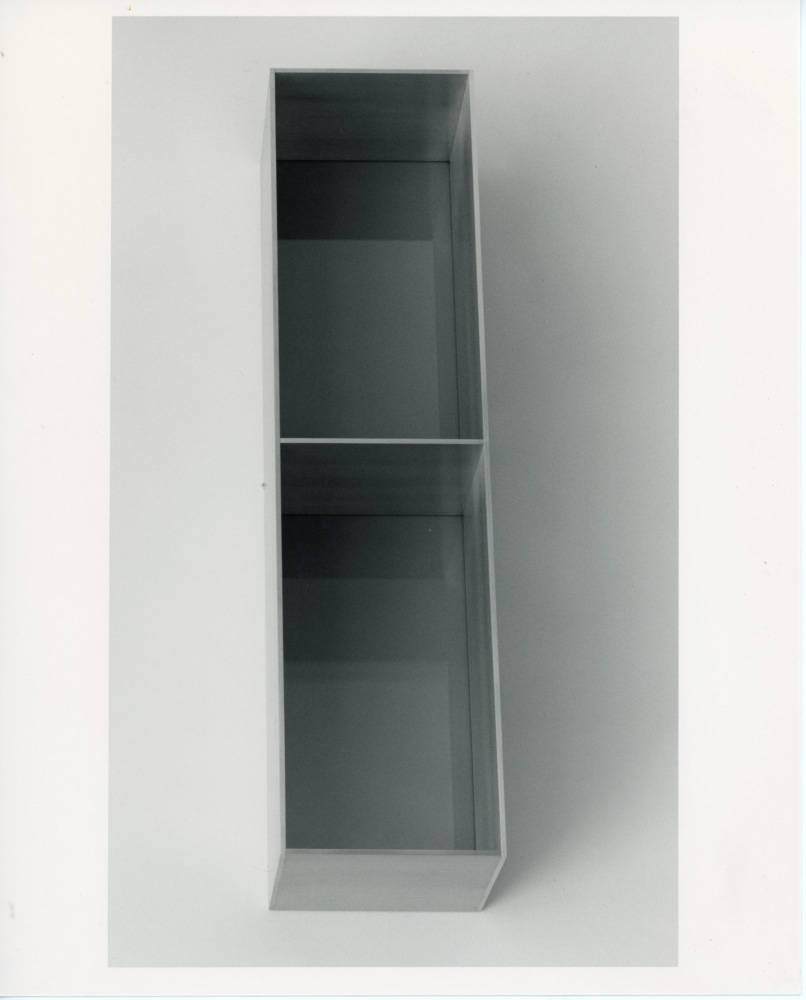 Donald Judd &quot;Untitled&quot; 1986 Aluminum and plexiglass 10&quot; x 40&quot; x 10&quot;