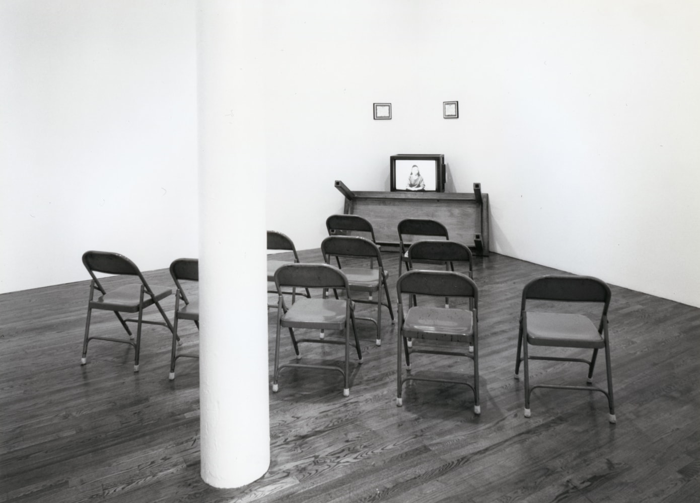 Installation view, Cornered, 155 Wooster Street, New York, June 9 - July 28, 1995. Photo: Geoffrey Clements.