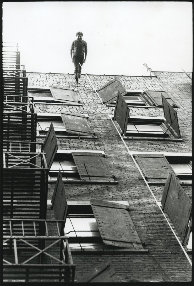 Peter Moore Trisha Brown's "Man Walking Down the Side of a Building", 80 Wooster st., New York, April 18, 1970 gelatin silver print 10 x 8 in. (25.4 x 20.3 cm)