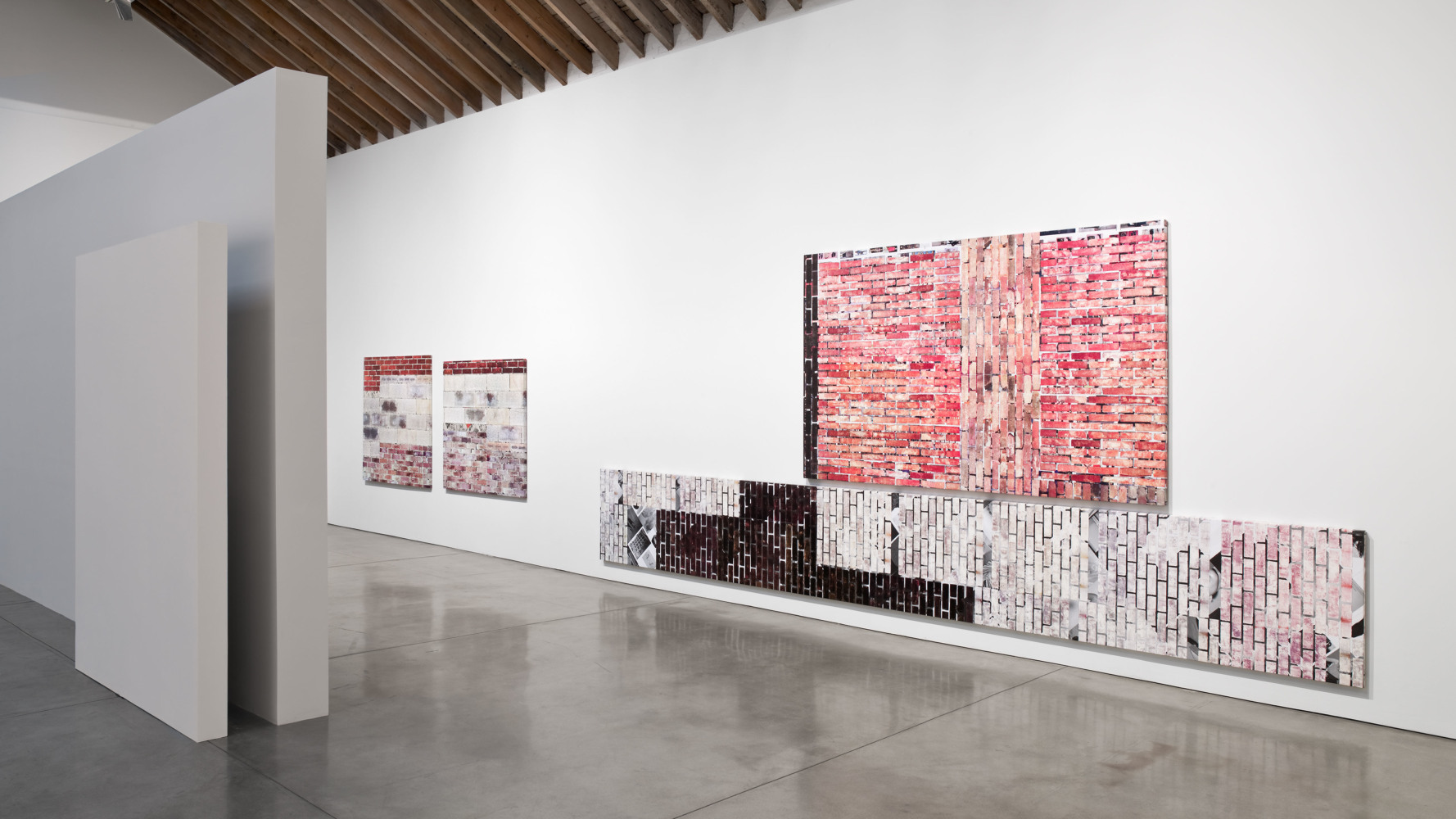 Installation view, Kelley Walker, Paula Cooper Gallery, 534 W 21st Street, New York. October 31 - December 13, 2008. © Kelley Walker. Courtesy Paula Cooper Gallery, New York. Photo: Ellen Page Wilson.