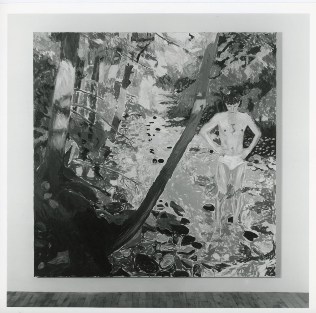 Jennifer Bartlett &quot;Up the Creek&quot; 1981-82 Oil on canvas 84&quot; x 84&quot;