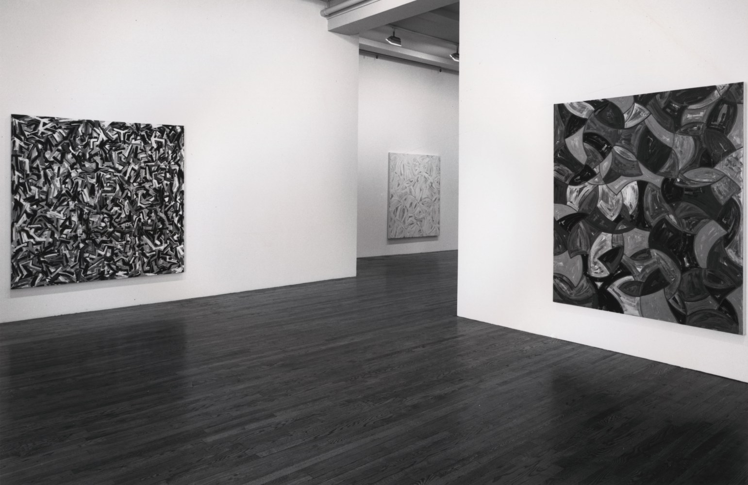 Installation view, Recent Paintings, Paula Cooper Gallery, 155 Wooster Street, New York, October 27 - November 25, 1995. © Julian Lethbridge. Courtesy Paula Cooper Gallery, New York. Photo: Adam Reich.