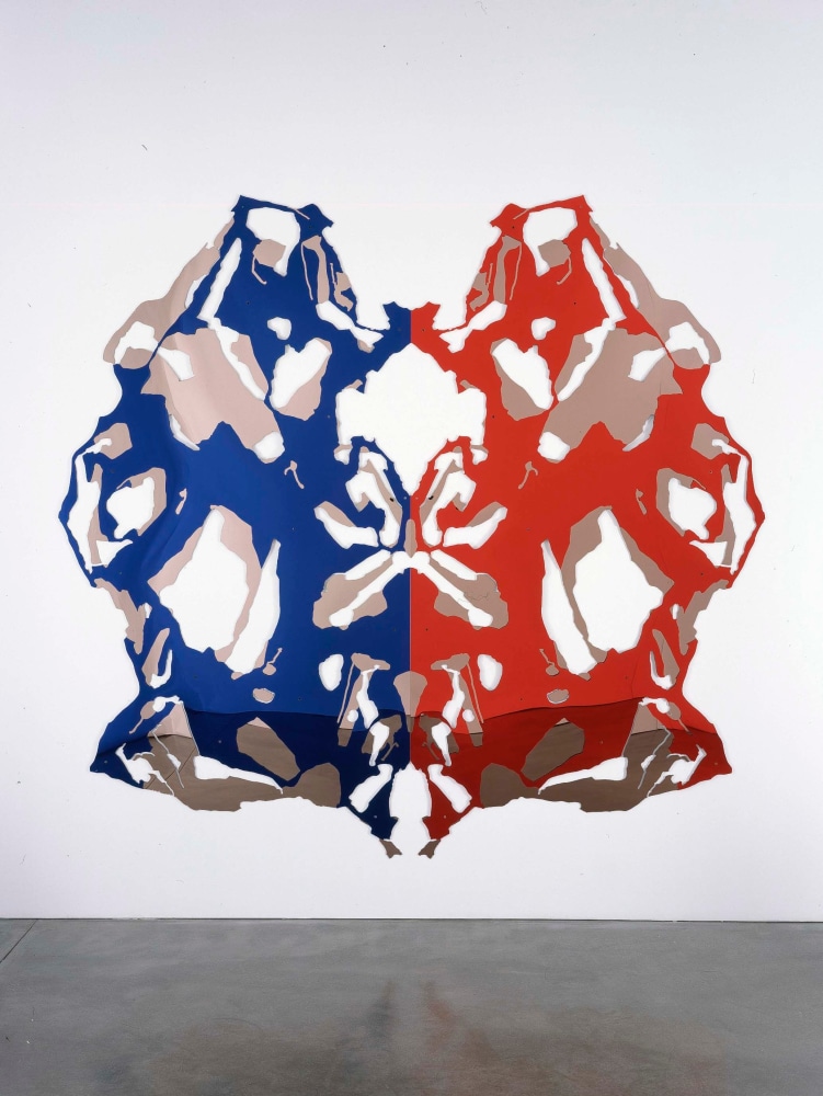 Kelly Walker "I see Skull & Bones" 2004 Mirrored acrylic / four panels 88 1/2 x 93 in.